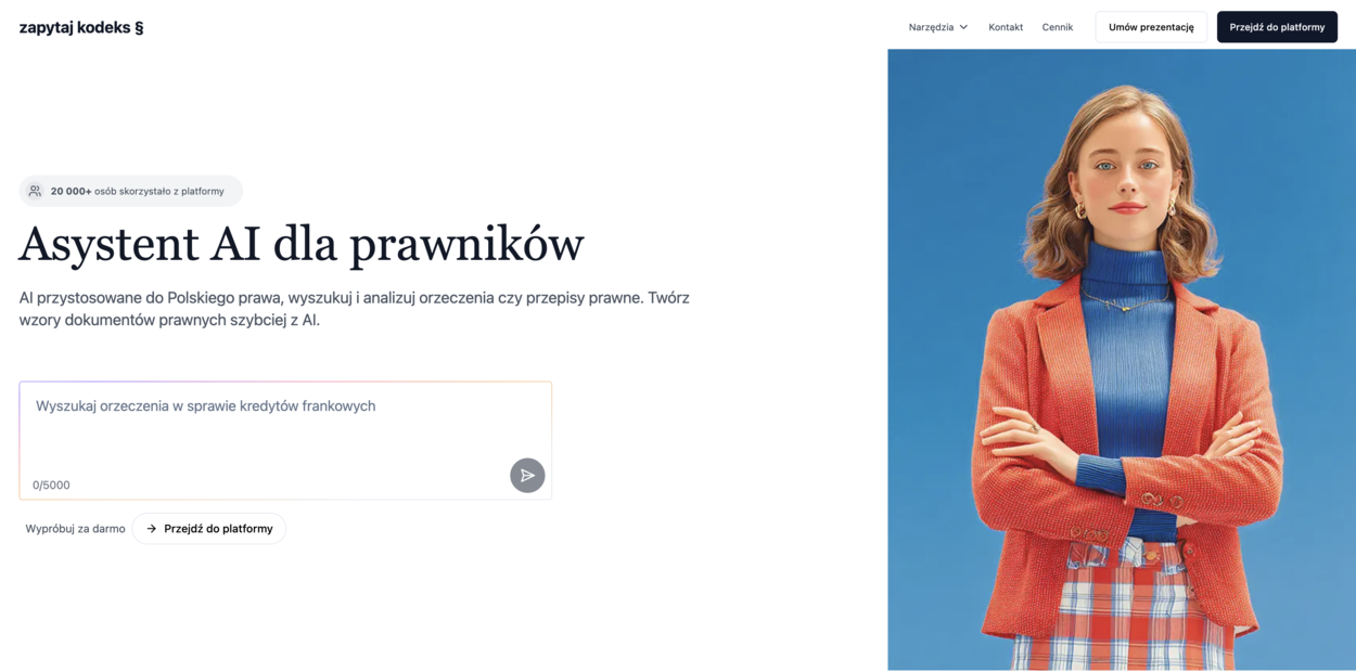 zapytaj kodeks § - wyszukiwarka orzeczeń i przepisów prawnych za pomocą AI